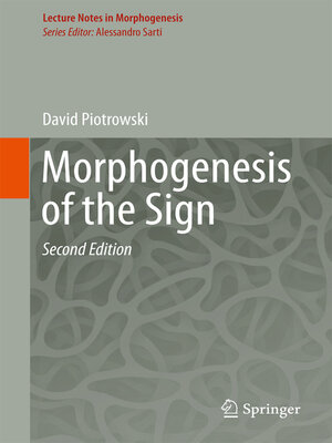 cover image of Morphogenesis of the Sign